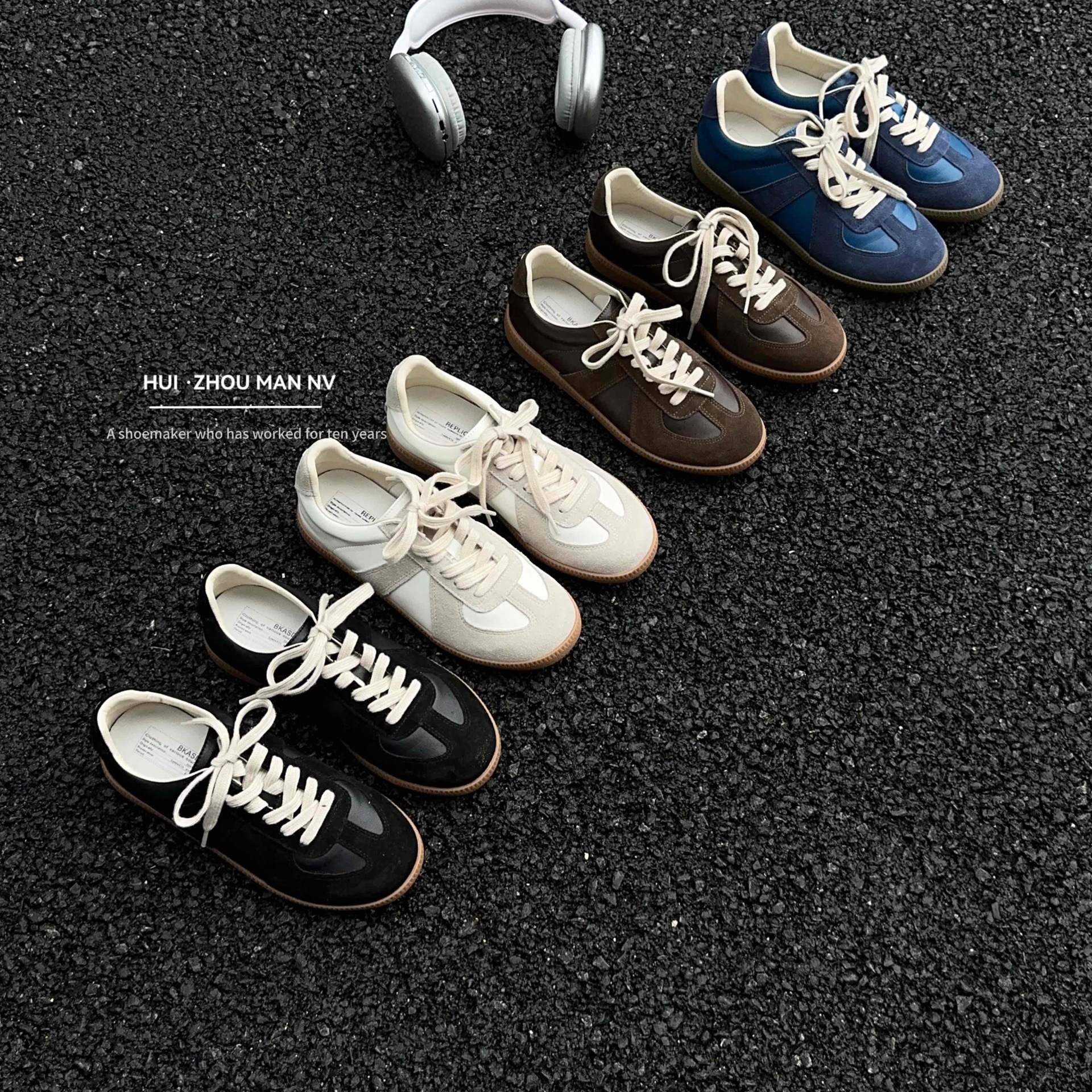 2025 Designer Fashion Retro Training Shoes New Color blocked Casual Sports Shoes