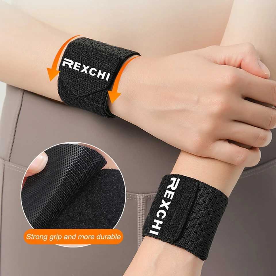 GOBYGO 1/2Pcs Thin Breathable Sports Wrist Wraps Wrap Around Compression Adjustable Elasticity Anti-sprain Wrist Strap Fitness M251226