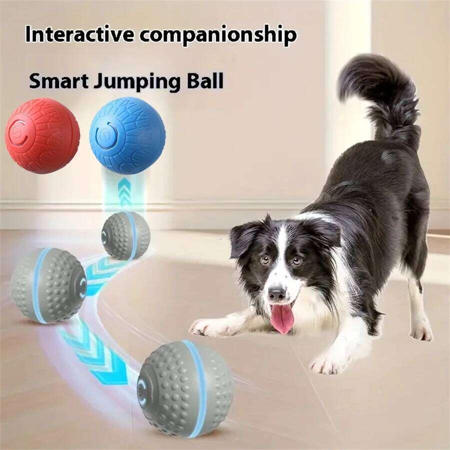 Smart Dog Ball Automatic Interactive Pet Electronic Rolling USB Rechargeable Moving Bouncing for Puppy to Large dog Chew Toy 25N1226
