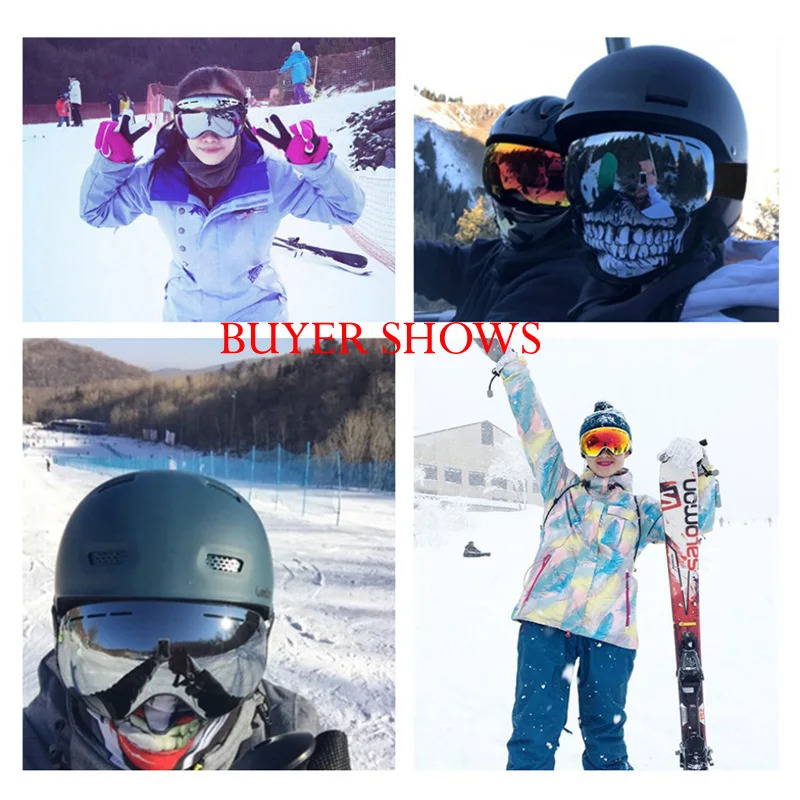 UV400 Anti-fog Double Layers Ski Goggles Lens Ski Mask Glasses Skiing Snow Snowboard Eyewear Mirror Polarize Goggles for Adults 251224