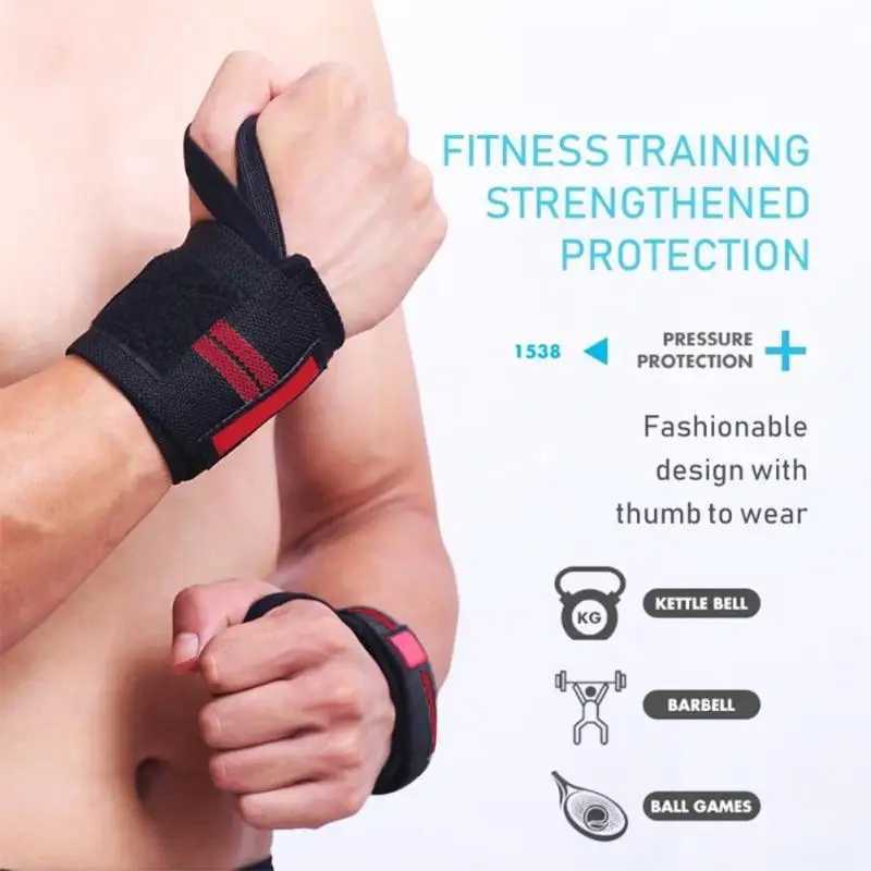 1Pair Sports Wristband Fitness Wrist Support Wristband Gym Weight Lifting Wraps Bandage M251226
