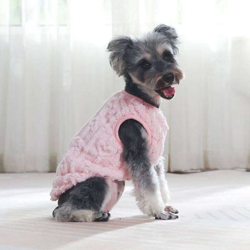 Warm Fleece Sweatshirt for Small Medium Dogs Puppy Kitten Cat Teddy Coat Pet Soft Cozy Autumn Winter Jacket 25T1226