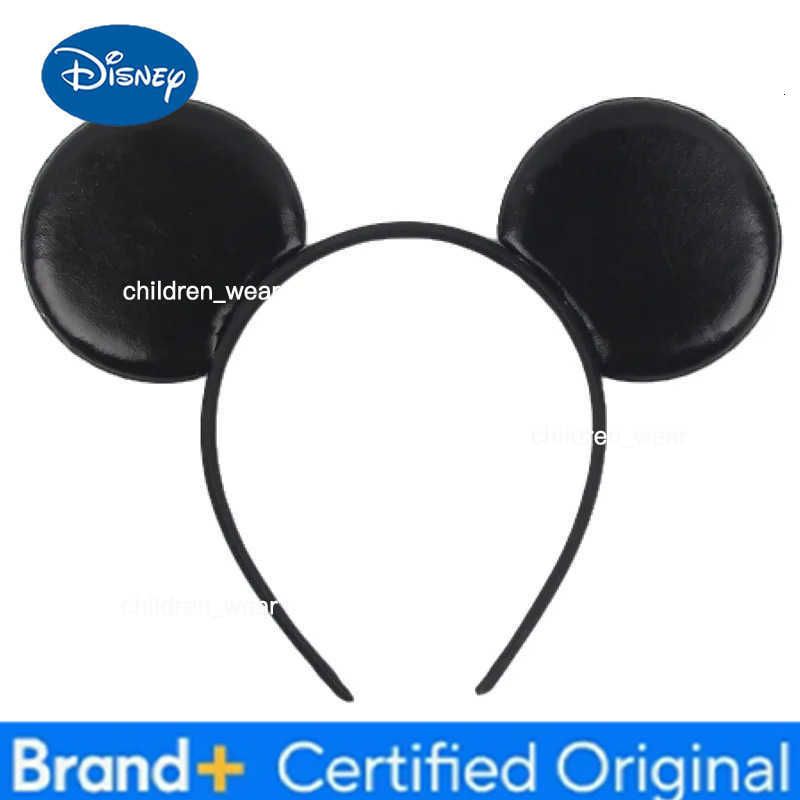Disney leather Bat Bows Mickey Mouse Ear Headband for Adults Halloween Headwear Women Girls Cosplay Ghost Party Hair Accessories H251226