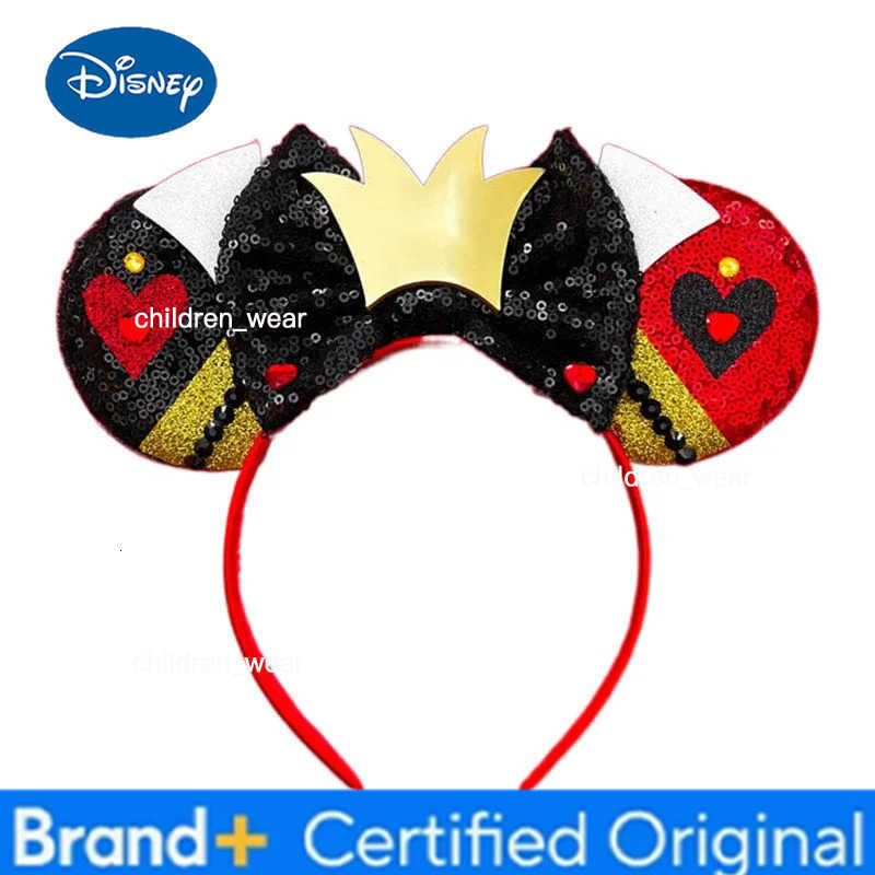 Disney Newest Mickey Mouse Ears Headband Cartoon Sequins 5Bow Headwear Girls Children Festival Party DIY Hair Accessories H251226