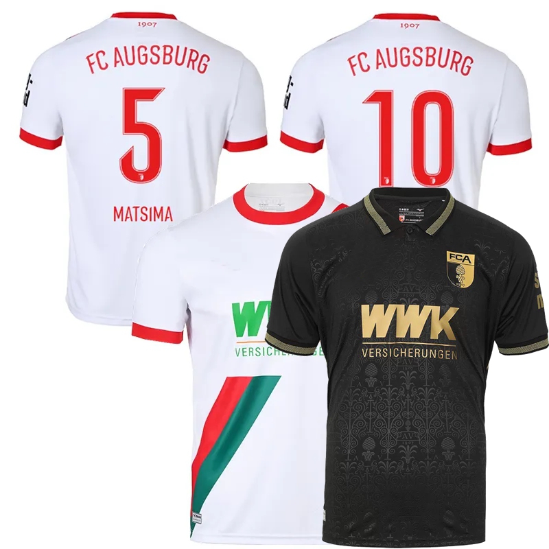 2025 2026 FC Augsburg Soccer Jerseys MATSIMA ESSENDE TIETZ KABADAYI SCHLOTTERBECK REXHBECAJ CLAUDEMAURICE ONYEKA WOLF GOUWELEEUW RIEDER KOMUR football shirt