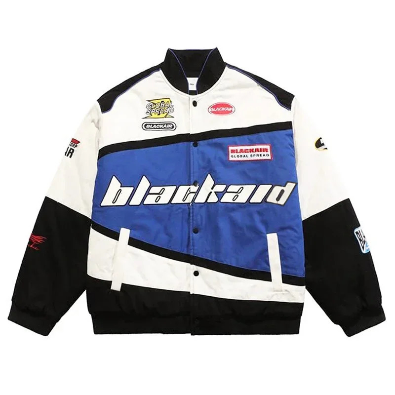 autumn and winter American retro hip-hop Y2K loose men and women thin baseball clothing street racing clothing jacket 251224
