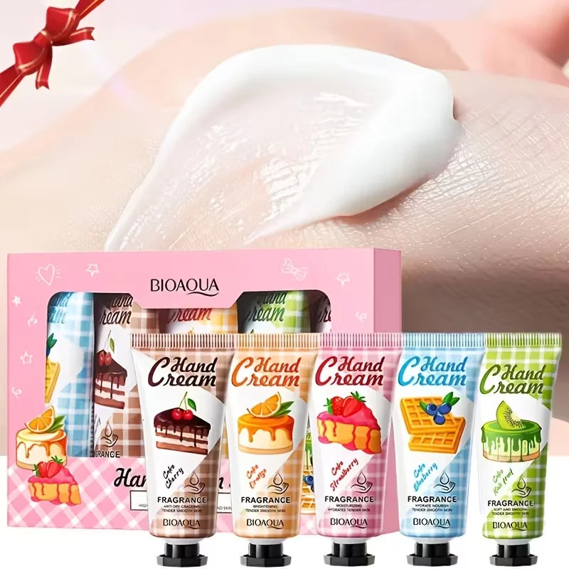 Christmas gift 5/box hand cream setFragrance hand creamcream texturehand cream travel packdurable moisturizer gift for women 251222