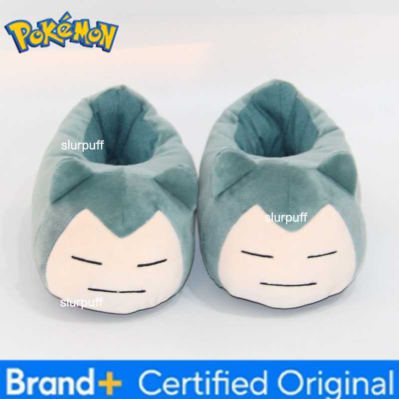 Pokemon 22cm Anime Pikachu Snorlax Cartoon Kawaii Shoes Non Slip Warm Winter Indoor Slippers For Children Creative Gifts Soft W251226