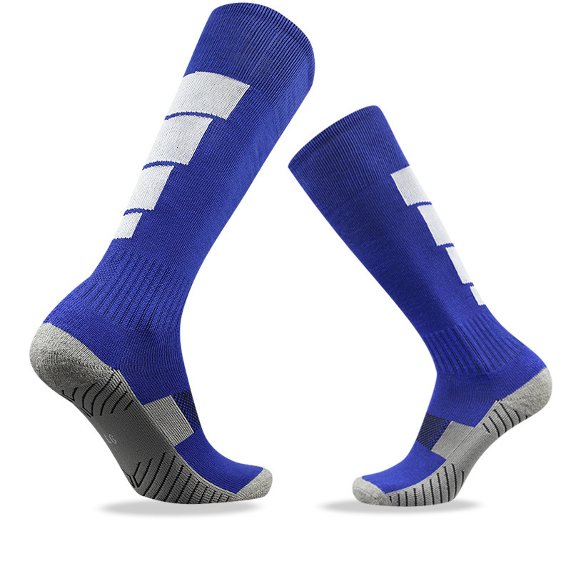 5Pairs Football Sports Socks For Men And Women Professional Adult Thickened Towel Bottom, Children's Over-The-Knee Competition High Tube Soccer S