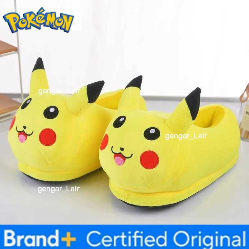 Pokemon Pikachus Game Peripheral Kawaii Home Shoes Home Slippers Cute Winter Warm Indoor Slippers Gift W251226