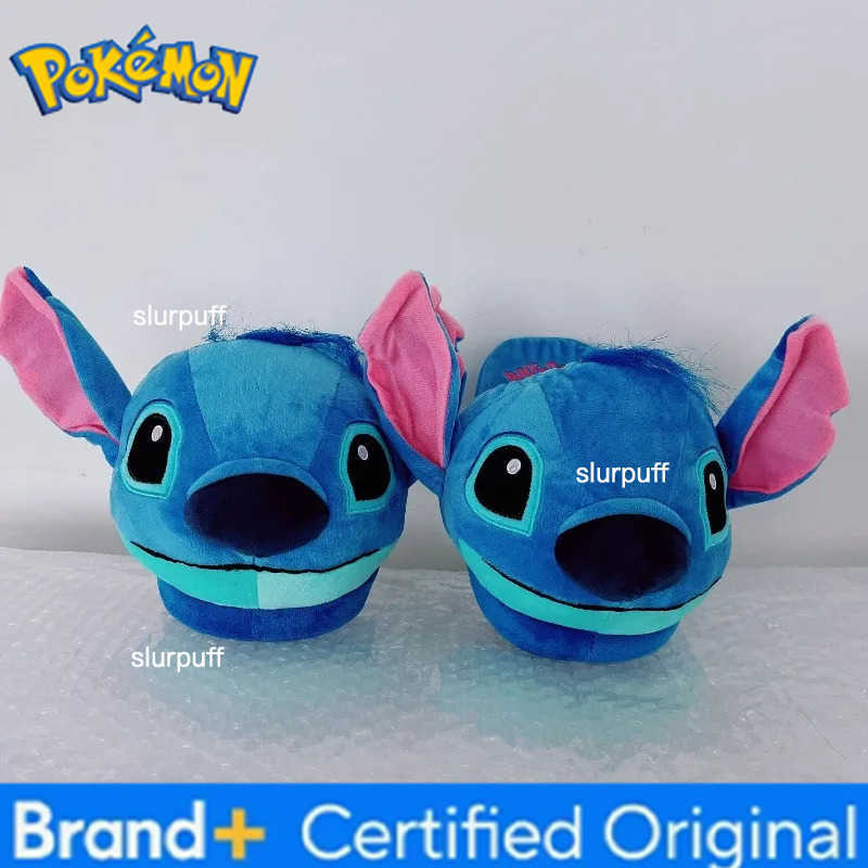 Pokemon Anime Pikachu Snorlax Eevee Plush Cotton Slippers Couple Indoor Soft Non-Slip Home Shoes Kawaii Slippers for Man Women W251226