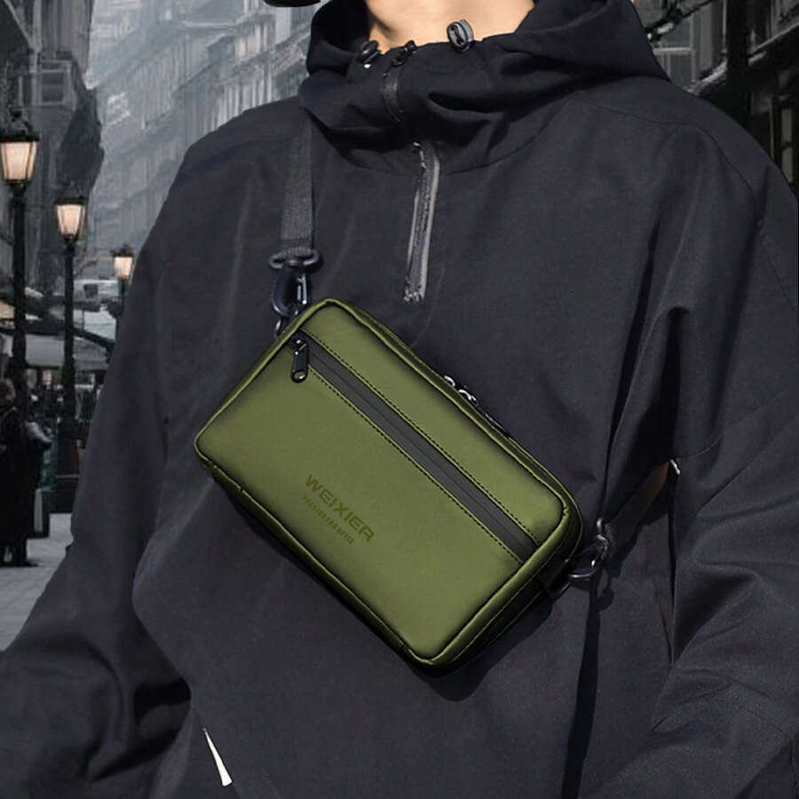 Cross Border Fashion New Single Shoulder Trendy Small Square Business Commuter Outdoor Crossbody Men S Bag High Quality Luxury Bag