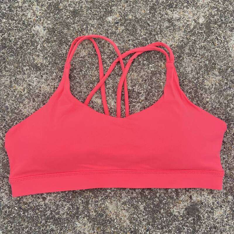 Women Cross Straps Sports Bra Gym Workout Crop Top Yoga Vest High Impact Fitness Bralette Push Up Running Tight Padded Underwear 25T1226