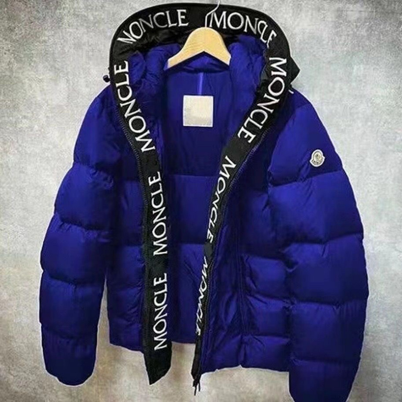 Cross-Border Thickened Hooded Plus Size Winter New Cotton Clothes Letter Print Down Jacket Unisex Trendy Coat