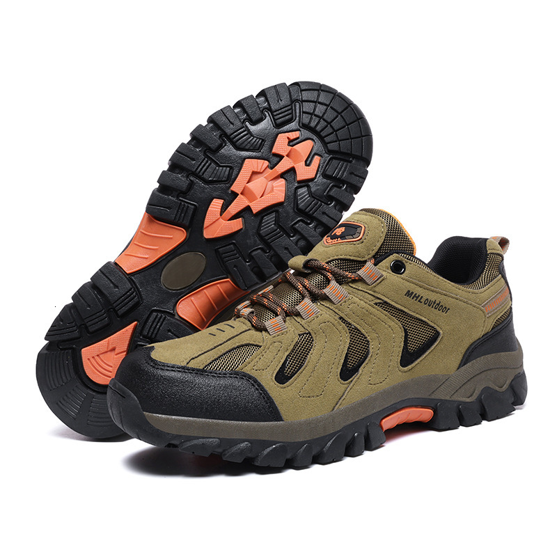 men sneakers New Outdoor Sports Large Size Rubber Sole High Top Wear-Resistant Hiking Casual Cross-Border Hot-Selling Men's Shoes Wholesale