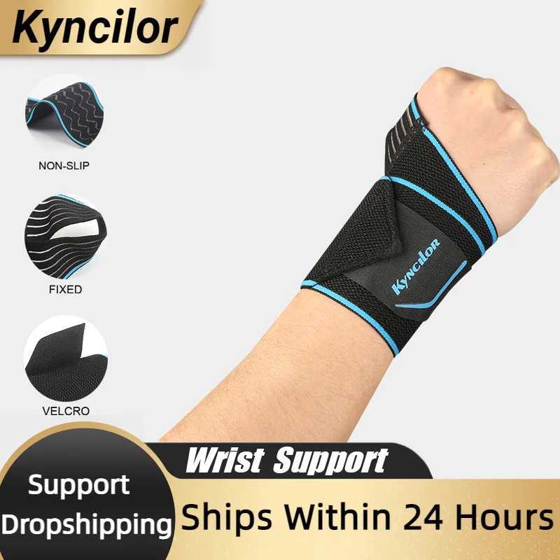 1Pc Wristband Elastic Bandage Wrist Support Gym Fitness Crossfit Powerlifting Compression Wrist Brace Support Strap Wraps M251226