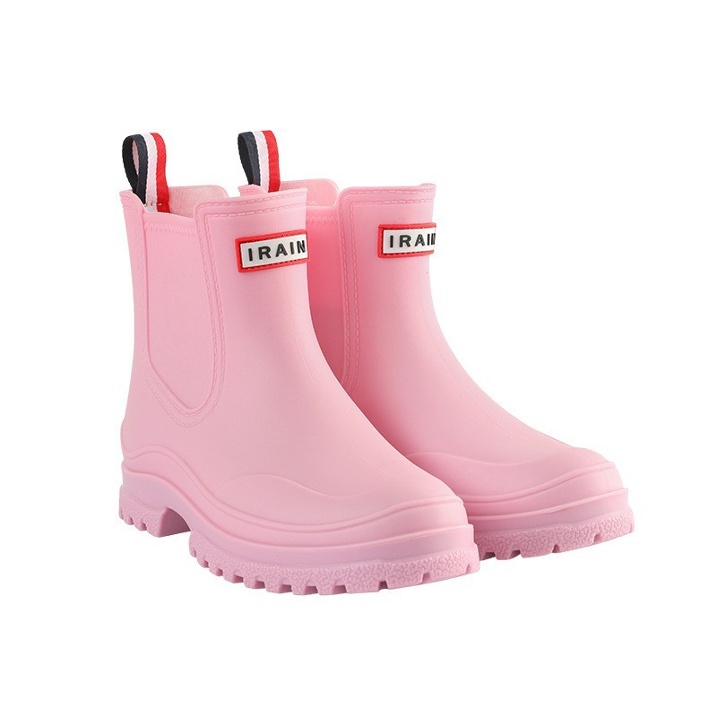 2025 Fashionable women's rain boots waterproof anti-slip thickened wear-resistant silicone rain boots for women suitable for outdoor wear