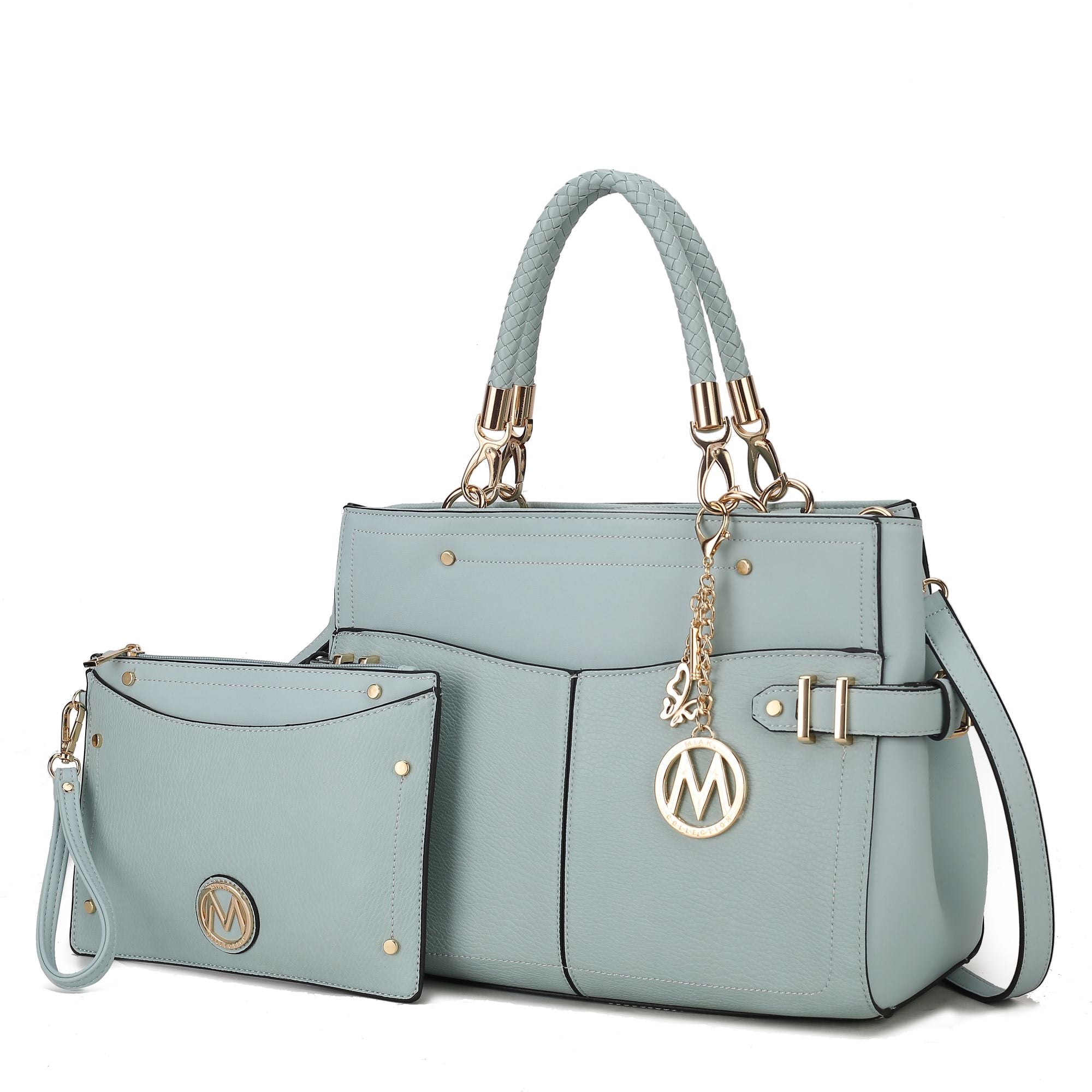 MKF Collection Tenna Satchel Handbag With Wallet Vegan Leather Crossover Womens Purse by Mia K,designer bag,totebag