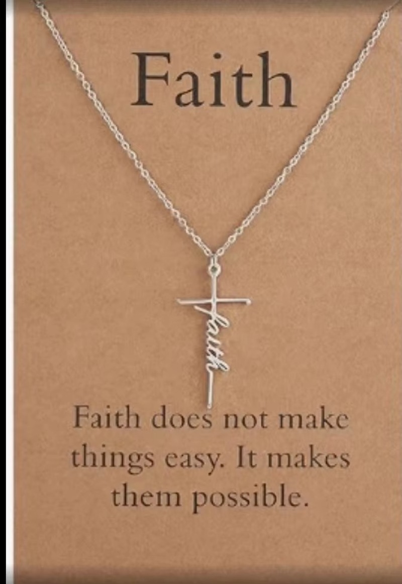 Designer Jewellery High Quality Stainless Steel Waterproof Silver Jesus Cross Pendant Name Carving Necklace for Men and Women Religious Gift Textured 