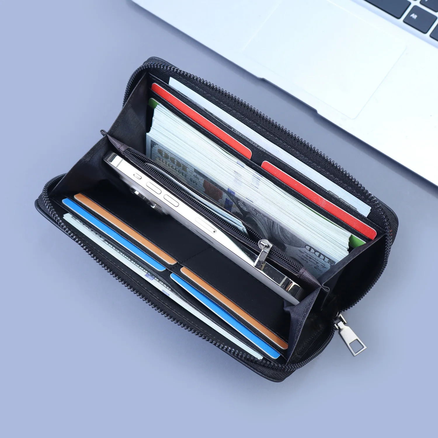 Mens Handbag Multifunctional Zipper Long Wallet Mens Clutch Bag Mobile Phone Bag Large Capacity Wallet 251225