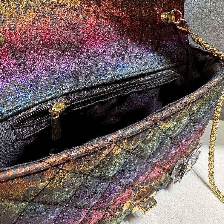 2025 Rhinestone Women Summer Fashion Shoulder Crossbody Bag Diamond Chain Quilted Handbag