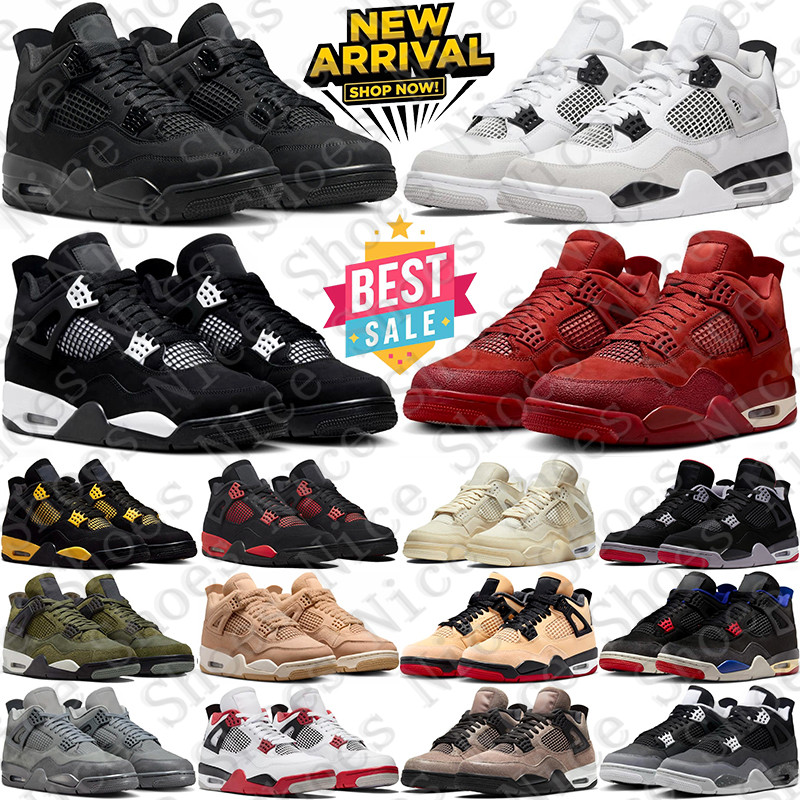 2025 Free Shipping Designer Basketball 4 4s Shoes Black Cat sneakers for mens womens trainers Sports runners 2026 top