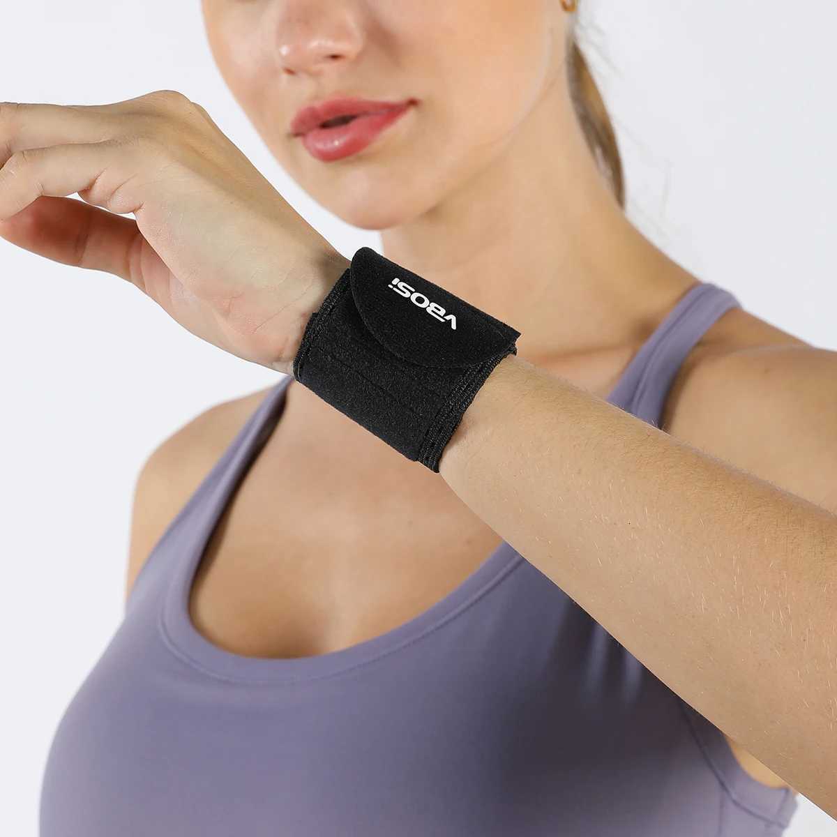 VBOSI 1 Piece Women Men Lightweight Adjustable Wrist Wrap Support for Work Badminton Gym Training M251226
