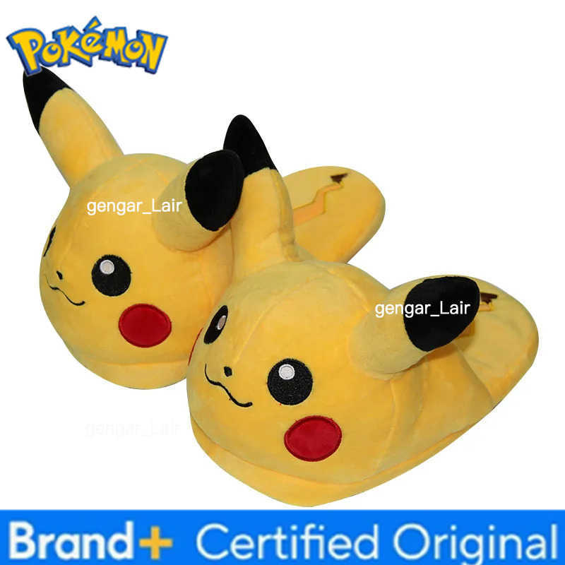 Pokemon 28cm Gengar Pikachu Umbreon Bulbasaur Psyduck Squirtle Plush Slippers Indoor Warm Winter Shoes Gifts For Adult W251226