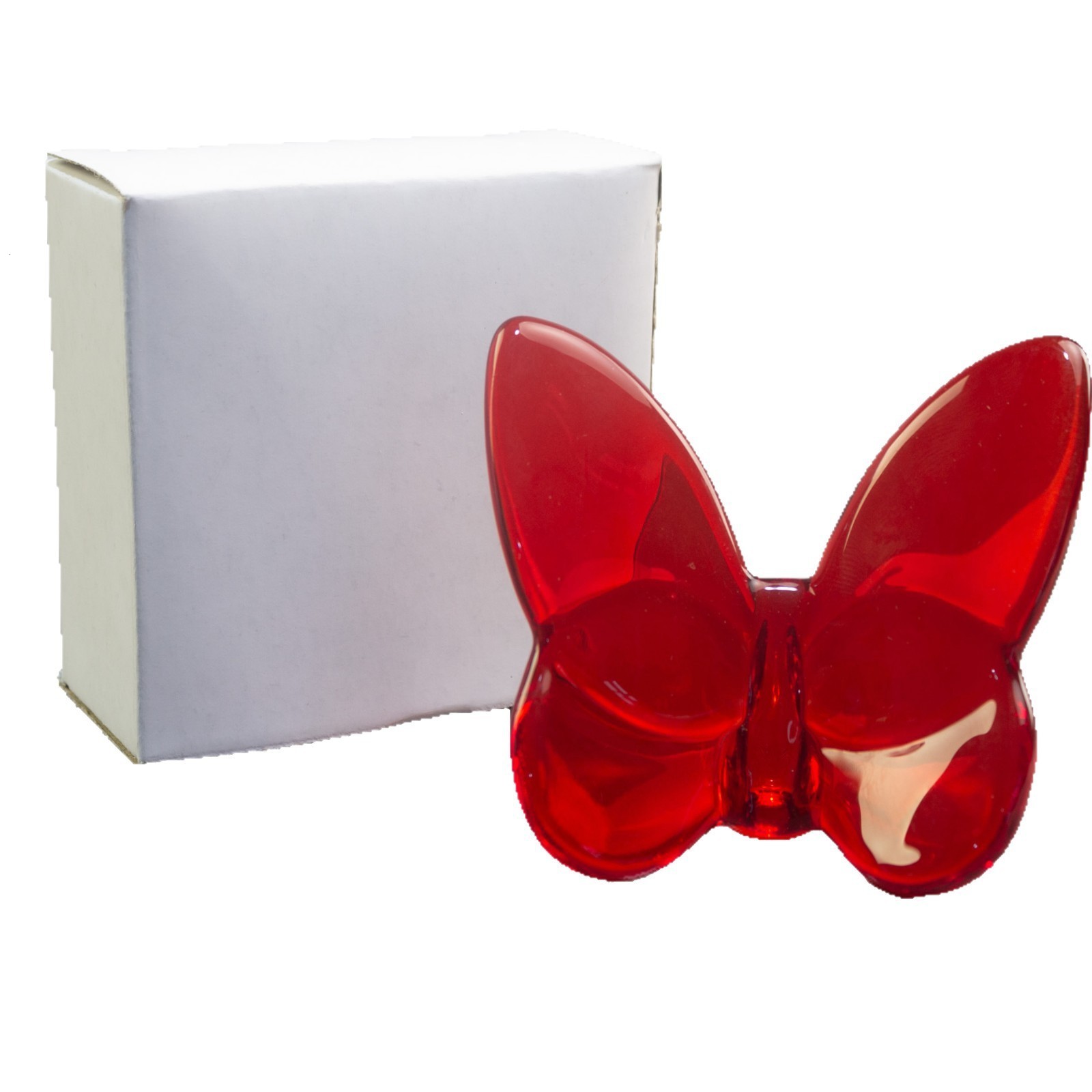 Decorative Objects Figurines Butterfly Wings Fluttering Glass Crystal Papillon Lucky Butterfly Glints Vibrantly with Bright Color Ornaments Home Decor