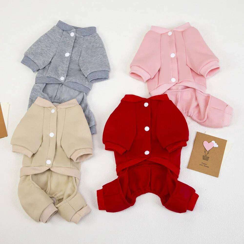 Winter Warm Coat for Small Medium Dogs Puppy Clothes Jumpsuit Thicken Dog Hoodies Pet Supplies 25T1226