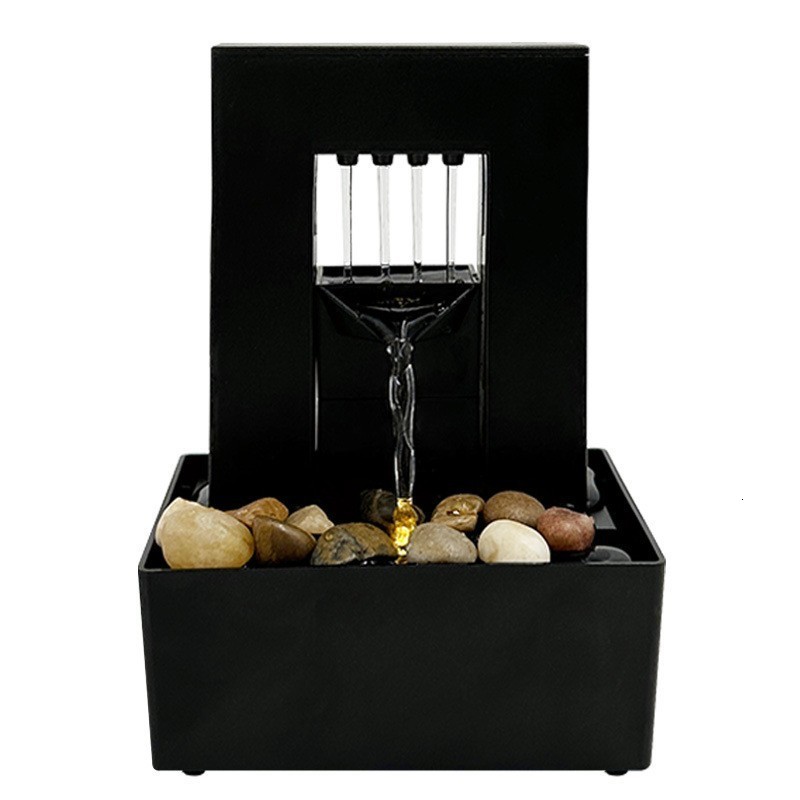 Desktop Water Fountain LED Indoor Decorative Fountain Creative Craft Home Decor Small Waterfall Fountains Zen Meditation Fountai 241028