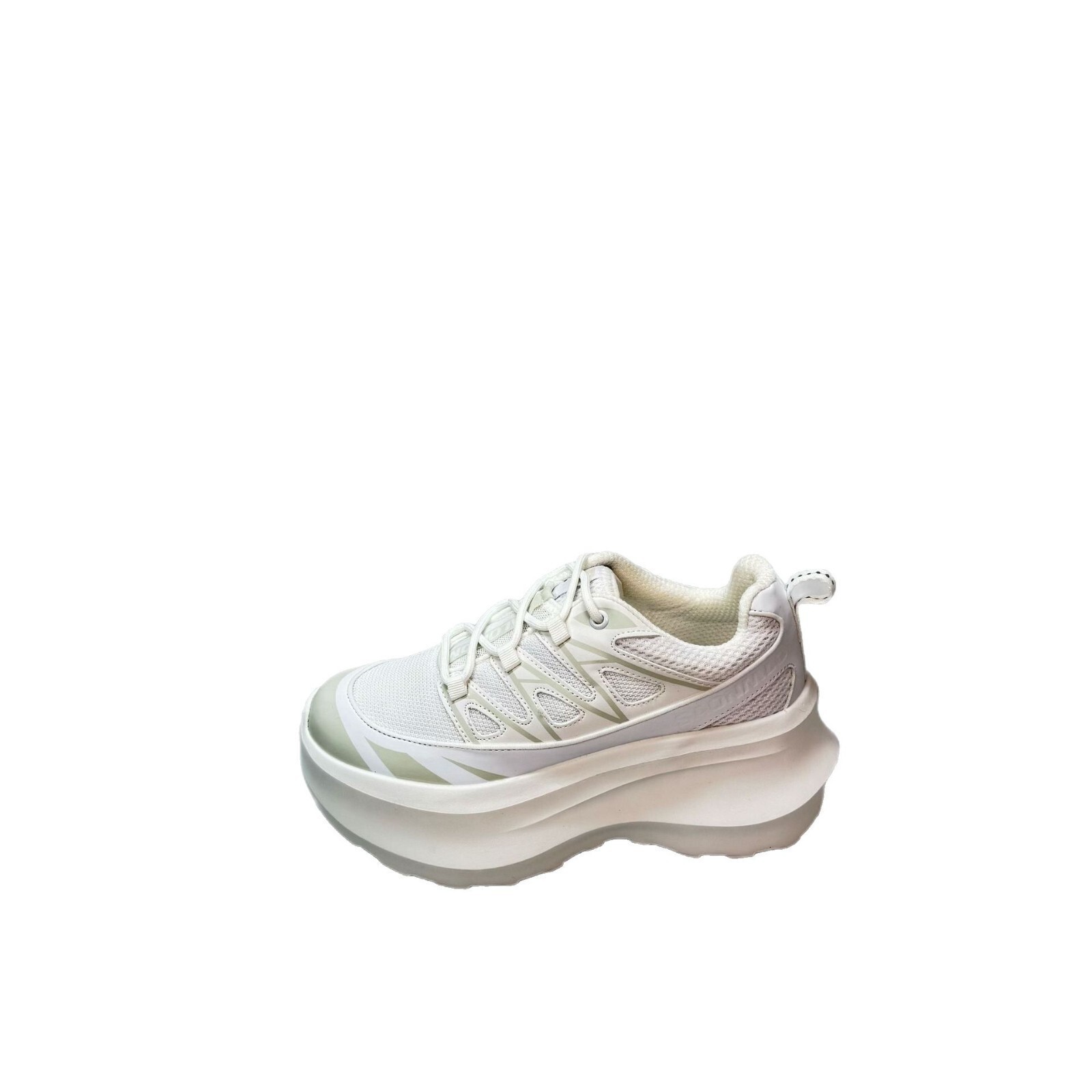 2025 Designer Fashion New Breathable Mesh Casual Women's Shoes Thick soled Tall White Sports Shoes