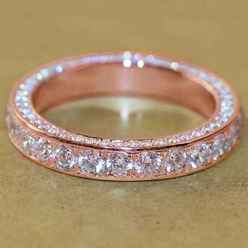 Huitan Trendy Promise CZ for Women Simple Versatile Wedding Bands Fashion Rings Luxury Proposal Engage Accessories