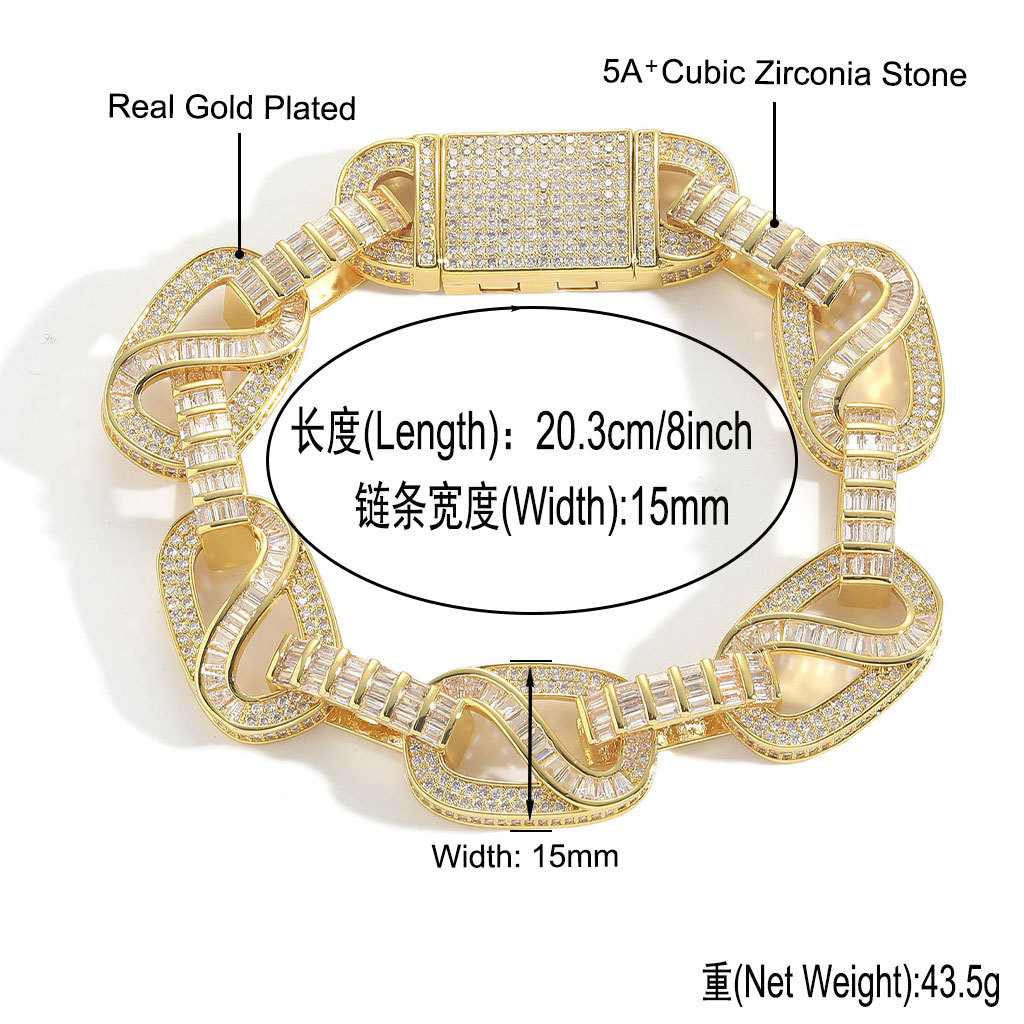 bracelet silver bracelet Cuban Link Bracelet luxury bangles luxury jewelry designer bracelet homme bracelet men mens bracelet bangle Wire chain 1032