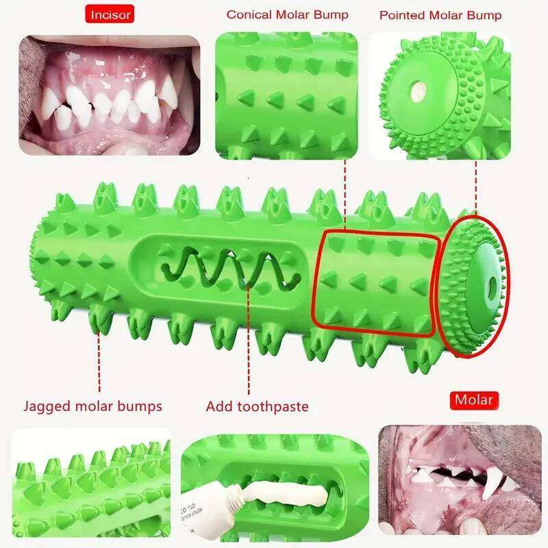Vet-Approved Dental Chew Stick - 3-in-1 Cooling Toothbrush Toy for Small/Medium Dogs, Summer Teeth Cleaning & Gum Massage 25N1226