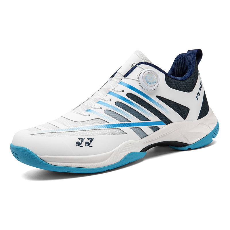 Women's sports shoes and outdoor shoes New Badminton with Rotating Buttons, Professional Competition Training Table Tennis Shoes, Non-slip Wear-r