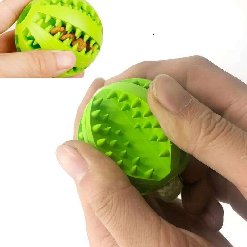 Interactive Dog Tug Rope, Treat Dispenser Ball, Chew Toy for Large Breeds, Durable & Dental Health Colors Vary 25N1226