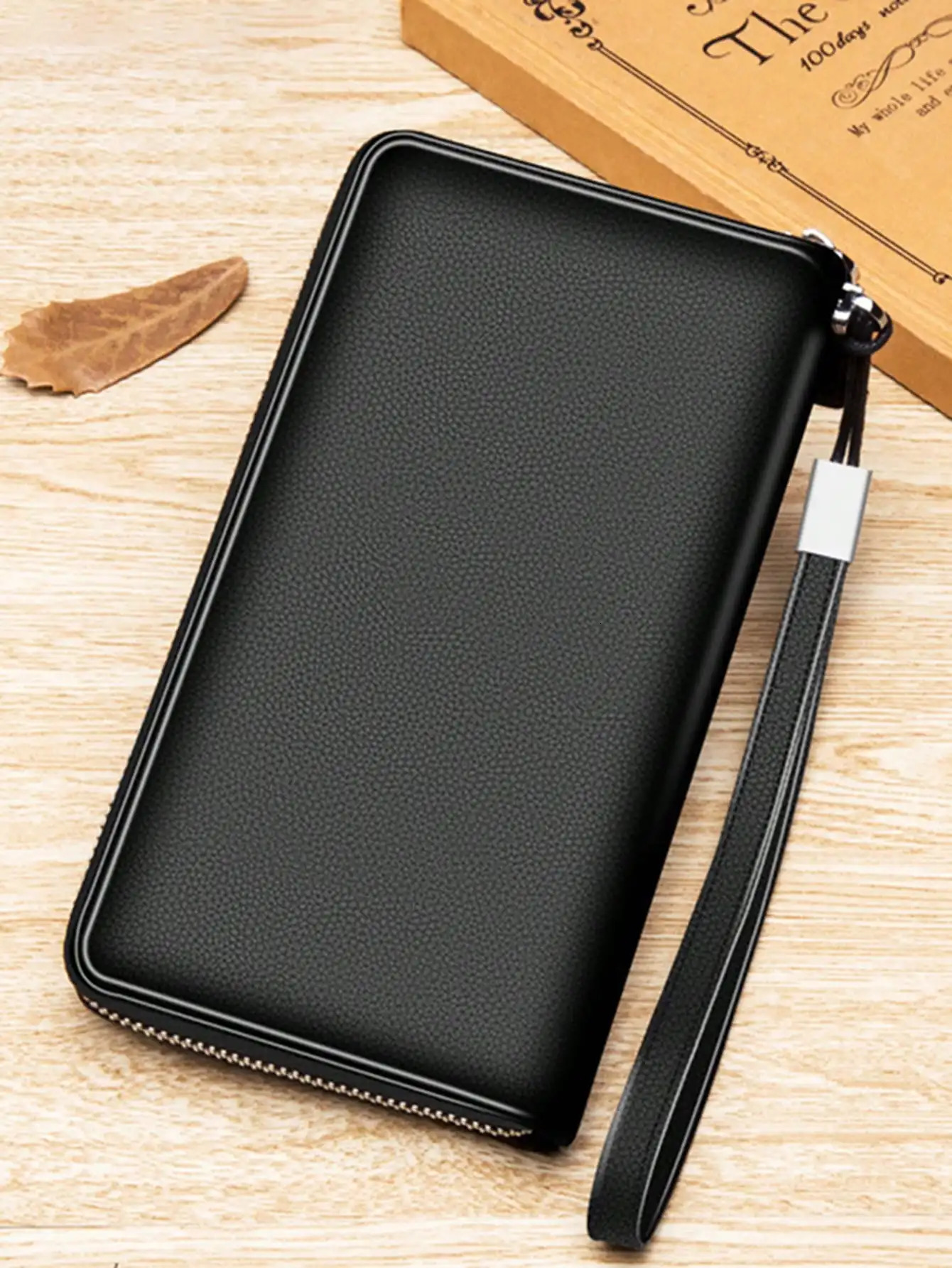 Very Simple Solid Color Basic Long Wallet Business Wallet Portable Multi-card Multi-function Mobile Wallet 251225