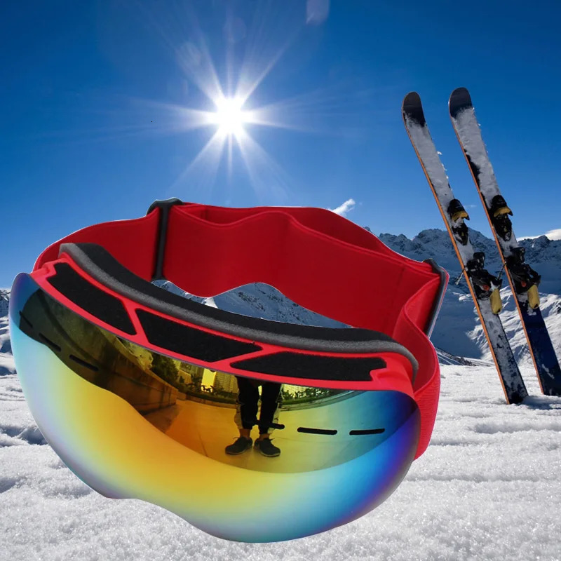 UV400 Anti-fog Double Layers Ski Goggles Lens Ski Mask Glasses Skiing Snow Snowboard Eyewear Mirror Polarize Goggles for Adults 251224