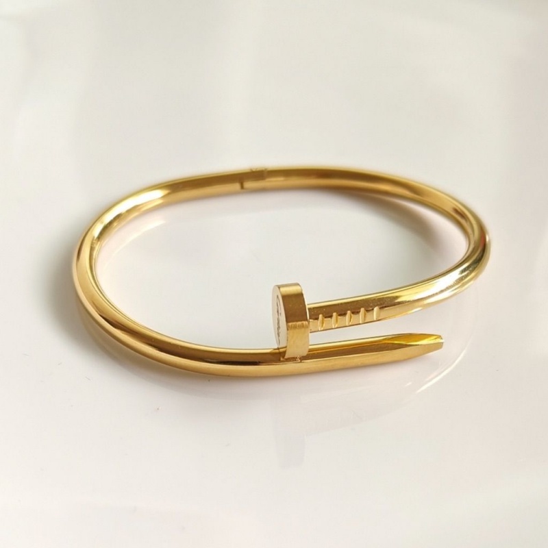 Bangle Designer Jewelry Womens Bracelet Justee Classic Women Nails Bracelet 18k Size 17,19CM 5A High Quality Woman Cert Bracelets Gold Silver Rose Gold With Box