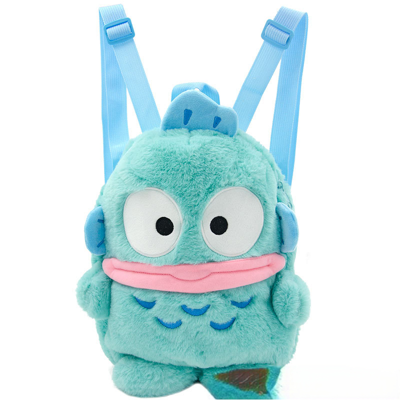 New Hanton Half Fishman Plush Doll Backpack Cute Cartoon Ugly Fish Doll Bag