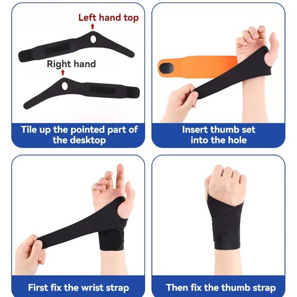 GOBYGO 1/2Pcs Thin Wrist Guard Preventing Wrist Sprains Badminton Tennis Tendon Sheath Joint Strain Immobilizer Men Women Unisex M251226
