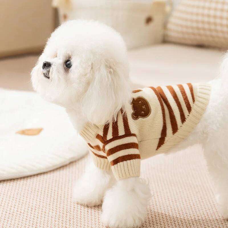 Winter Pet Dog Sweater For Small Medium Dogs Warm Puppy Coat Knitted Clothing Cute Cat Clothes Chihuahua Pullover 25T1226