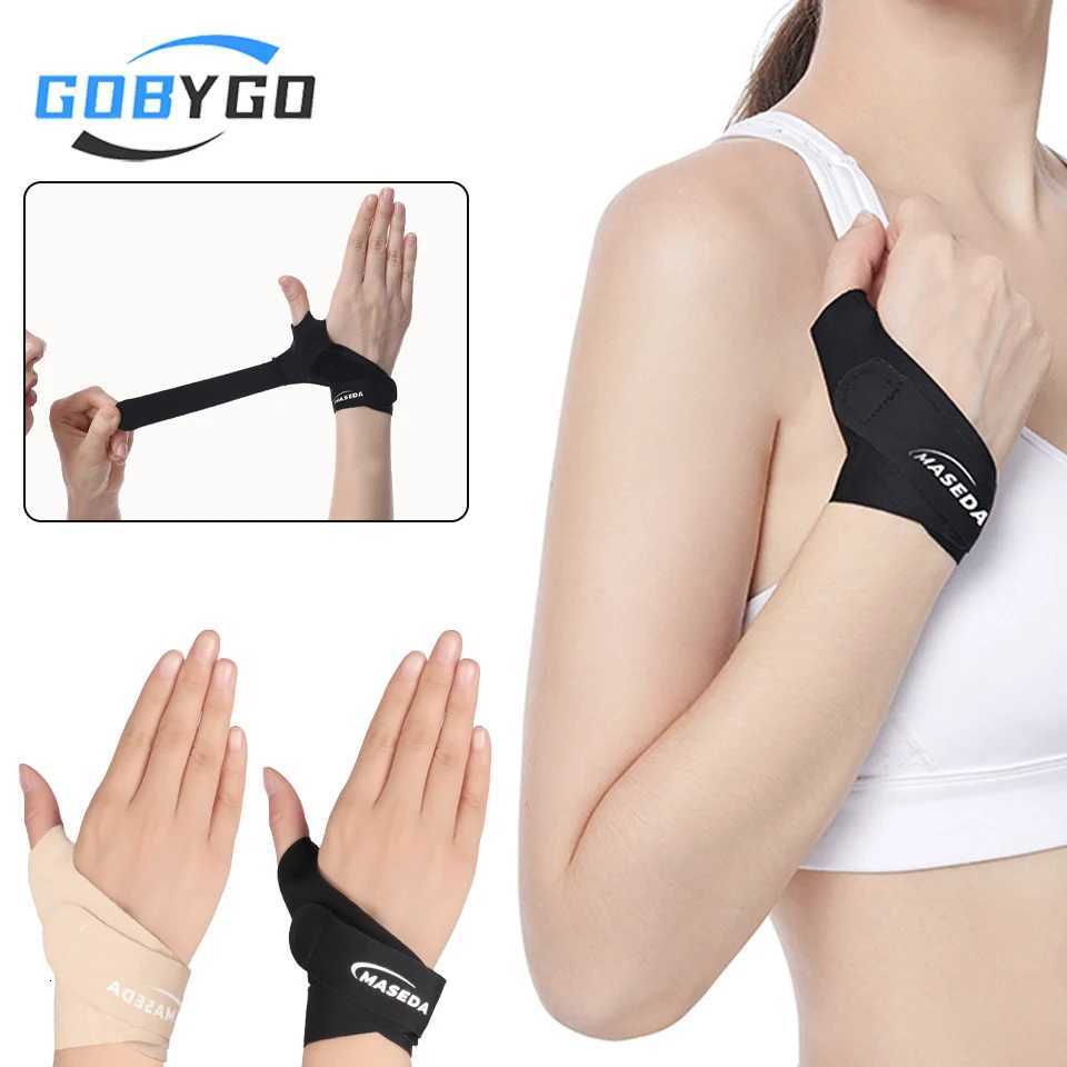 GOBYGO 1Pcs Adjustable Wrist Guard Breathable And Highly Elastic Wrist Finger Guards Tendon Sheath Strain Basketball Volleyball M251226