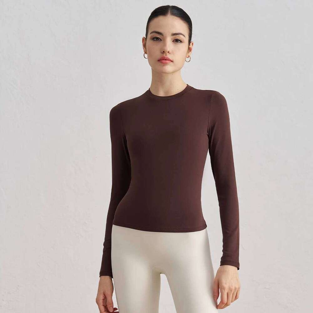 Women's Long Sleeve Yoga Quick Dry Sports Top Workout T-shirt Running Sexy Exposed Navel Fitness Gym Shirts Sportswear 25T1226