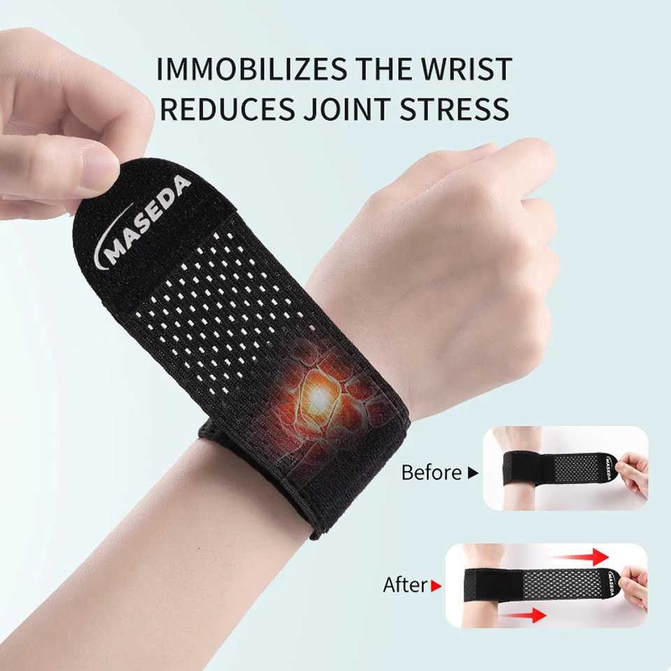 LOOGDEEL Wrist Brace Adjustable Compression Wrist Support Fitness Weightlifting Tendonitis Carpal Tunnel Arthritis Wrist Straps M251226