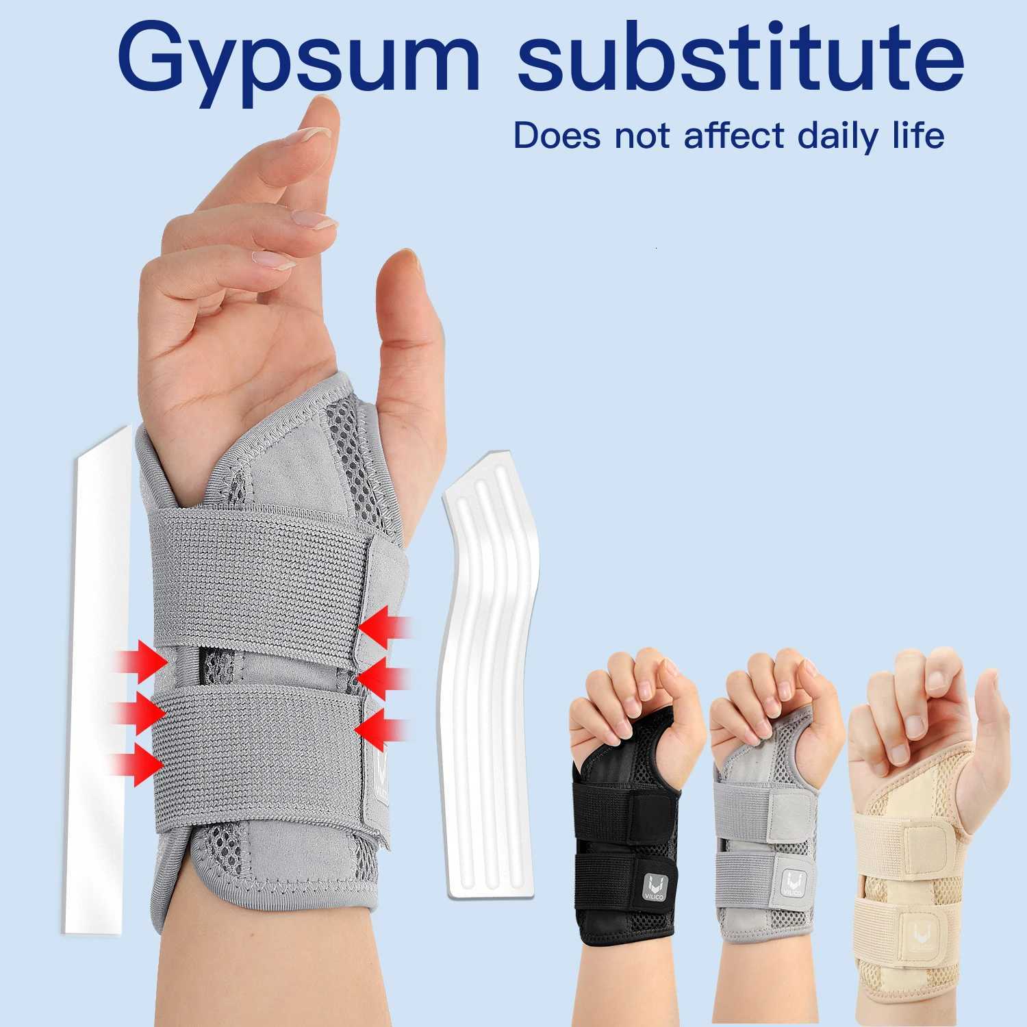 Finger Joint Pain Tendon Sheath Adjustable Dual Strap Wrist Guard with Thin Design Thumb Strain Protection Strap Wrist Guard M251226