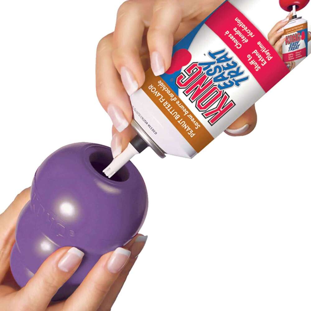 KONG Senior Dog Toy Gentle Natural Rubber Fun to Chew, Chase and Fetch Purple 25N1226