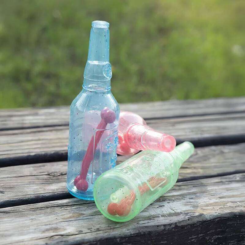 Pet Chew Summer Floating Rubber Bottle For Puppy Interactive Teeth Cleaning Dog Squeaky Toy With Bone Dogs Toys 25N1226