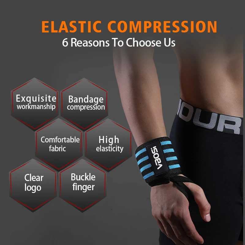 1 Piece Adjustable Wrist Support Wraps for Weightlifting Basketball M251226